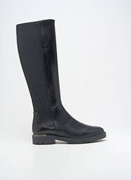 Bottes matière lisse talon plat jusqu'à 3cm noir MYMA femme