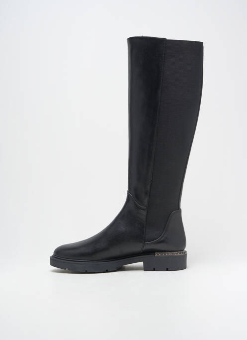 Bottes matière lisse talon plat jusqu'à 3cm noir MYMA femme