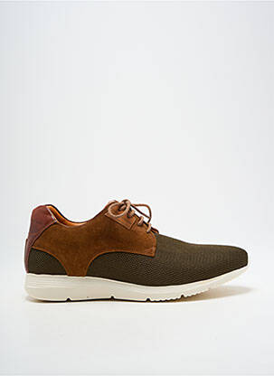Baskets nubuck bout rond vert AMBITIOUS homme