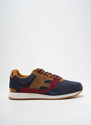 Baskets nubuck bout rond bleu FAGUO homme