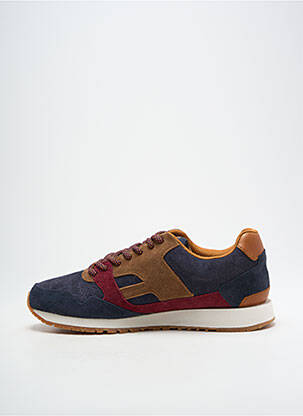 Baskets nubuck bout rond bleu FAGUO homme