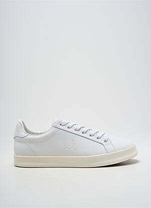 Baskets bout rond bout rond blanc FRED PERRY homme
