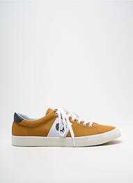 Baskets bout rond bout rond jaune FRED PERRY homme