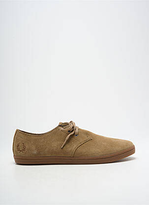 Baskets nubuck bout rond beige FRED PERRY homme