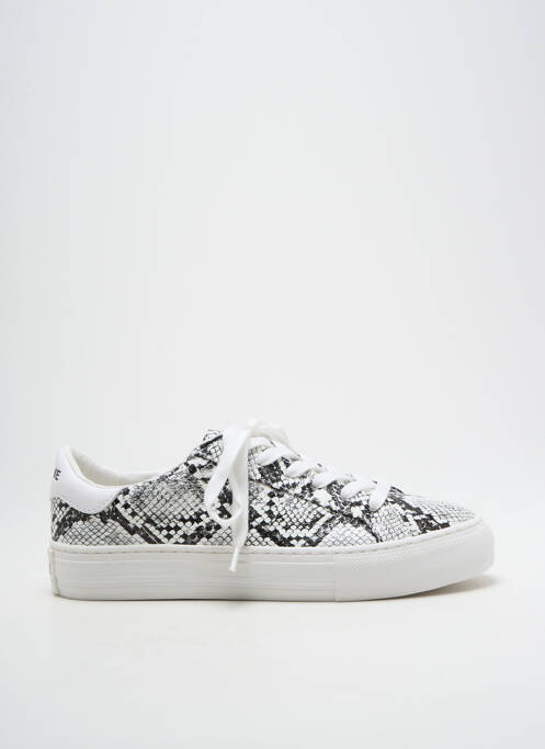 Baskets bout rond talon plat jusqu'à 3cm blanc NO NAME femme