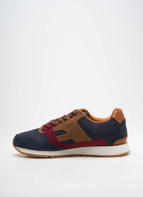 Baskets nubuck bout rond bleu FAGUO homme