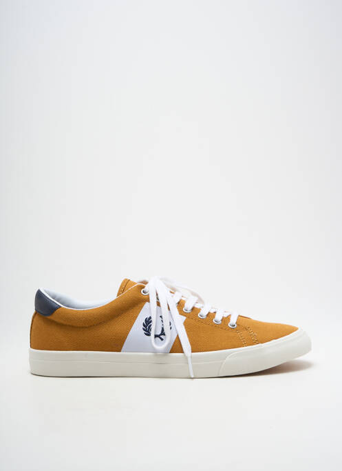 Baskets bout rond bout rond jaune FRED PERRY homme