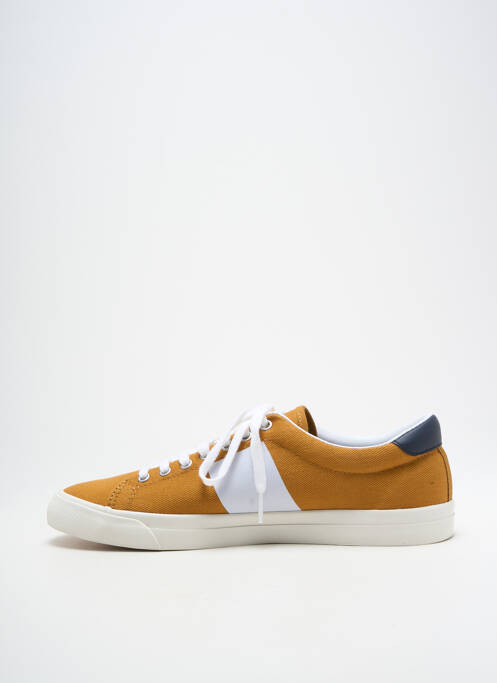 Baskets bout rond bout rond jaune FRED PERRY homme