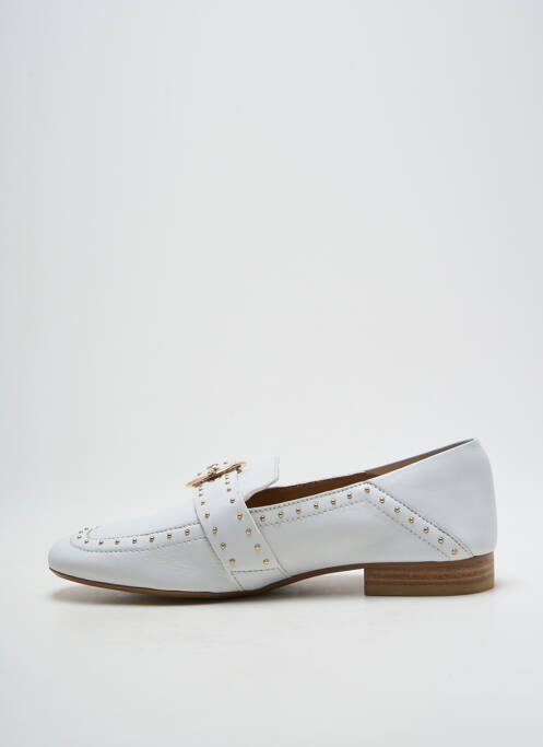 Mocassins matière lisse talon plat jusqu'à 3cm blanc BRONX femme