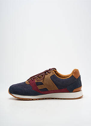 Baskets nubuck bout rond bleu FAGUO homme