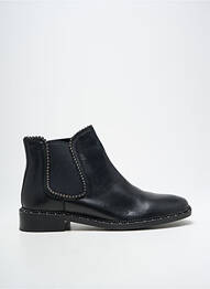 Bottines/boots matière lisse talon bas noir BRONX homme