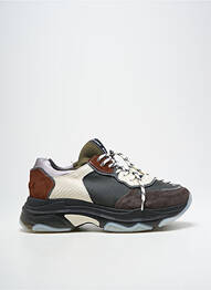 Baskets semelle amovible bout rond gris BRONX unisexe