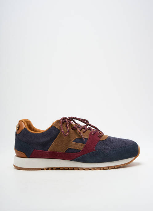Baskets nubuck bout rond bleu FAGUO homme