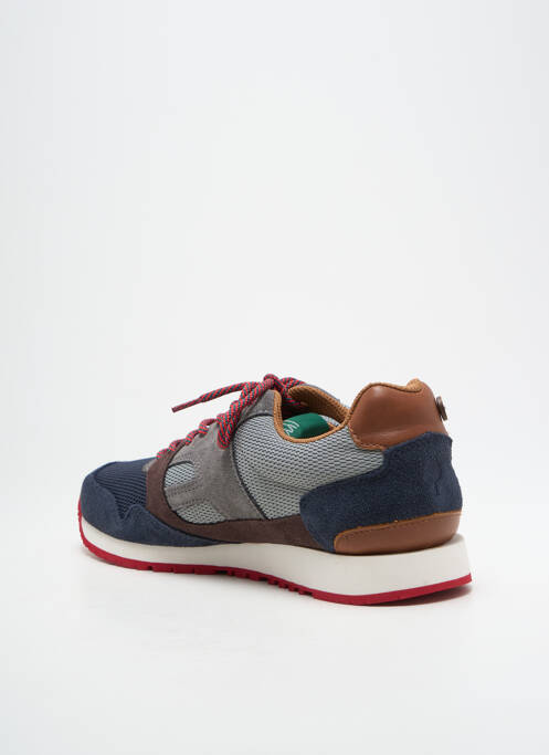 Baskets nubuck bout rond bleu FAGUO homme