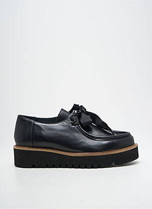 Derbies tissage satiné talon de 4 à 6cm noir MYMA femme