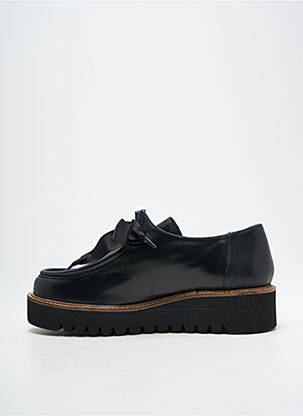 Derbies tissage satiné talon de 4 à 6cm noir MYMA femme