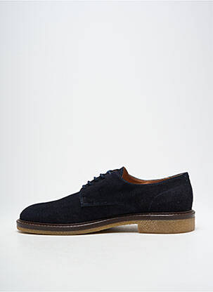 Derbies nubuck talon bas bleu SELECTED homme