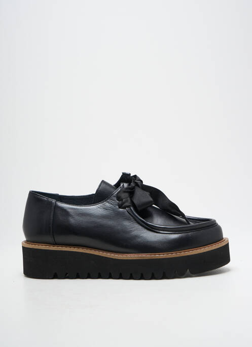 Derbies tissage satiné talon de 4 à 6cm noir MYMA femme