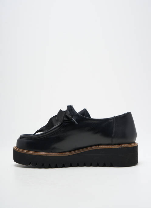 Derbies tissage satiné talon de 4 à 6cm noir MYMA femme
