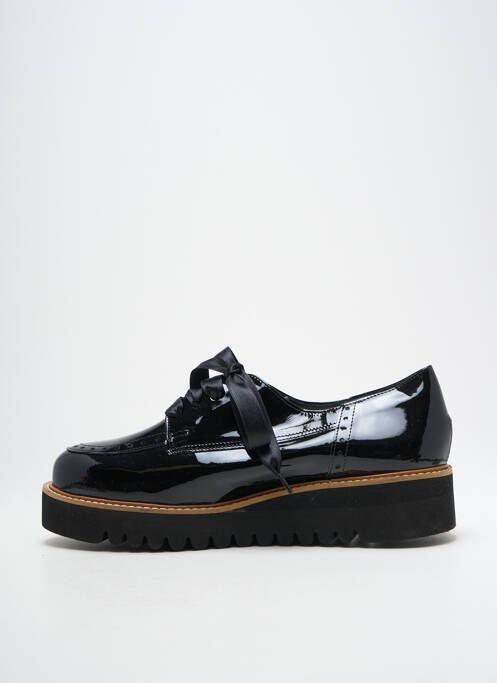 Derbies matière lisse talon de 4 à 6cm noir MYMA femme