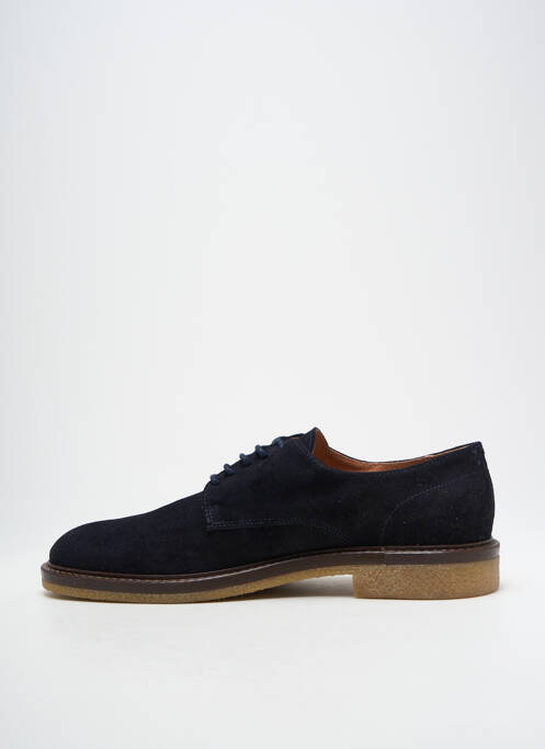 Derbies nubuck talon bas bleu SELECTED homme