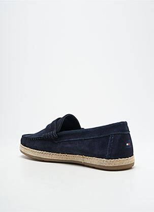 Mocassins nubuck bout rond bleu TOMMY HILFIGER homme