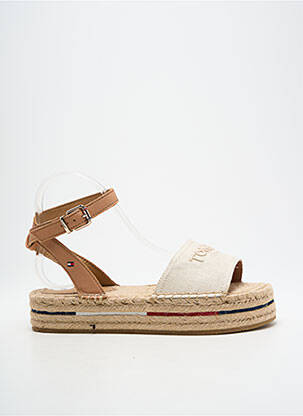 Sandales/nu pieds fermeture boucle(s) talon plat jusqu'à 3cm beige TOMMY HILFIGER femme