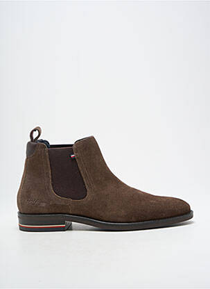 Bottines/boots nubuck talon bas marron TOMMY HILFIGER homme