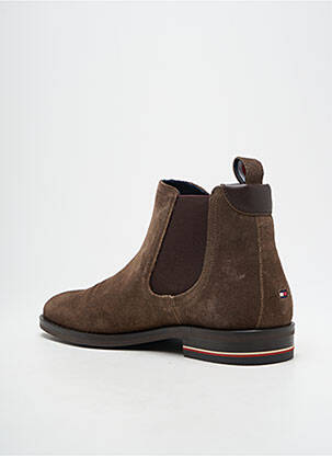 Bottines/boots nubuck talon bas marron TOMMY HILFIGER homme