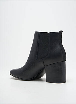 Bottines/boots tissage satiné talon de 4 à 6cm noir TOMMY HILFIGER femme
