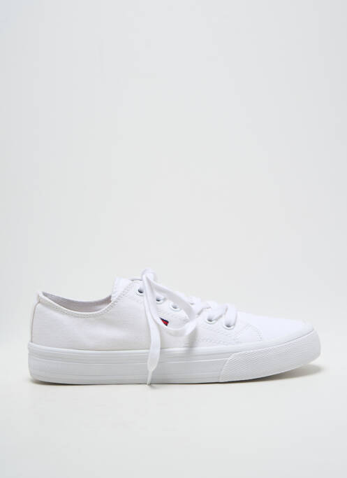 Baskets fermeture lacets bout rond blanc TOMMY HILFIGER garcon