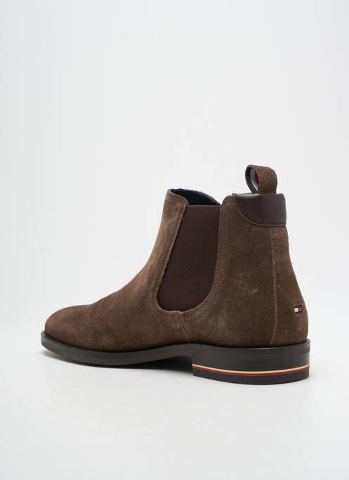 Bottines/boots nubuck talon bas marron TOMMY HILFIGER homme