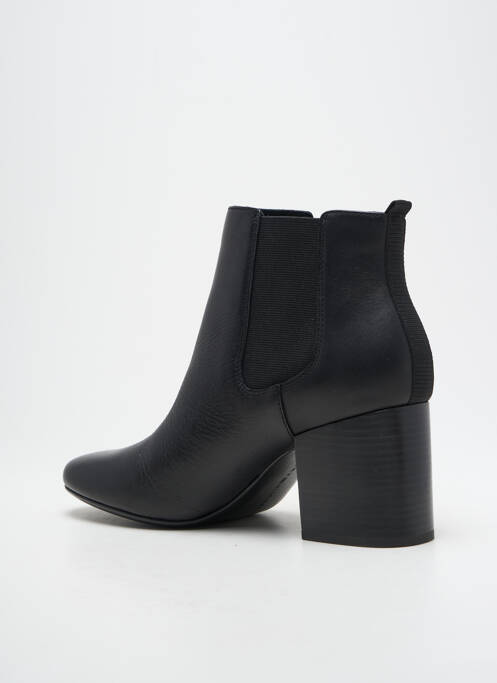 Bottines/boots tissage satiné talon de 4 à 6cm noir TOMMY HILFIGER femme
