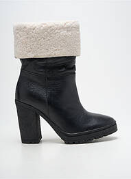 Bottines/boots matière lisse talon haut de 10cm et plus noir GADEA femme