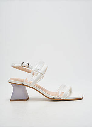 Sandales/nu pieds type de semelle amortissante talon de 4 à 6cm blanc LODI LOVE femme