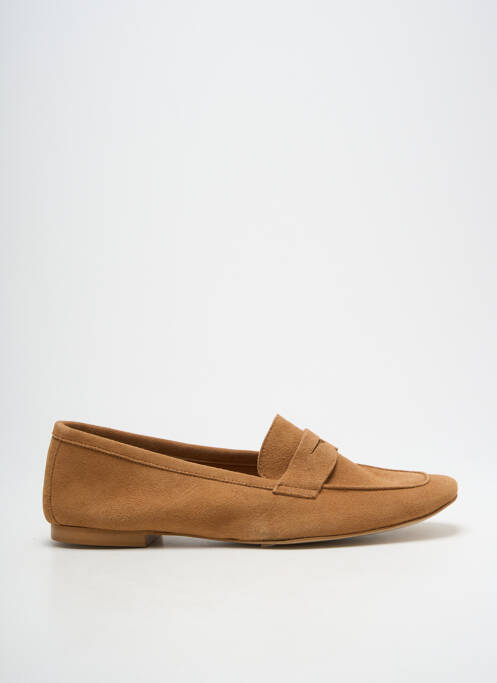Mocassins chiquet talon plat jusqu'à 3cm marron LODI LOVE femme