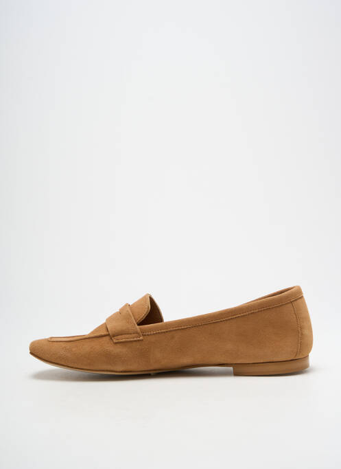 Mocassins chiquet talon plat jusqu'à 3cm marron LODI LOVE femme
