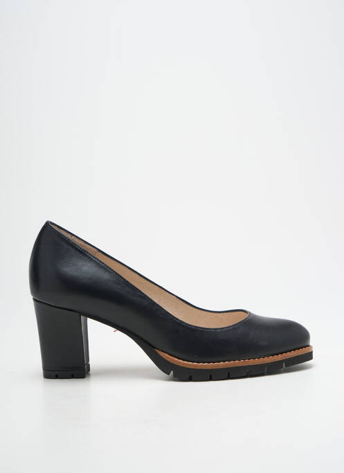 Escarpins tissage satiné talon de 7 à 9cm noir GADEA femme