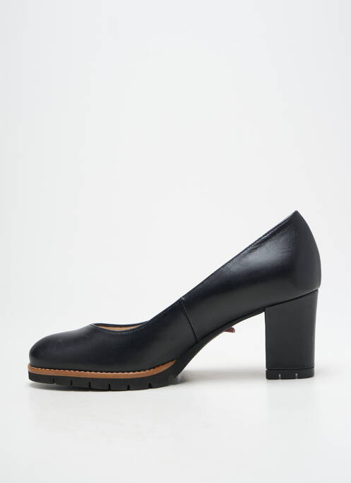 Escarpins tissage satiné talon de 7 à 9cm noir GADEA femme