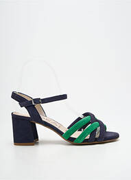 Sandales/nu pieds talon bottier talon de 4 à 6cm bleu GADEA femme