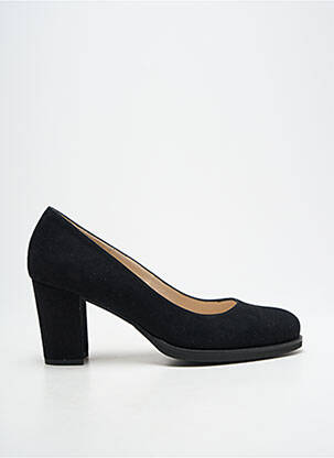 Escarpins nubuck talon de 7 à 9cm noir GADEA femme