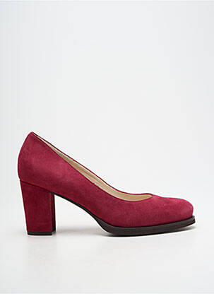 Escarpins nubuck talon de 7 à 9cm violet GADEA femme