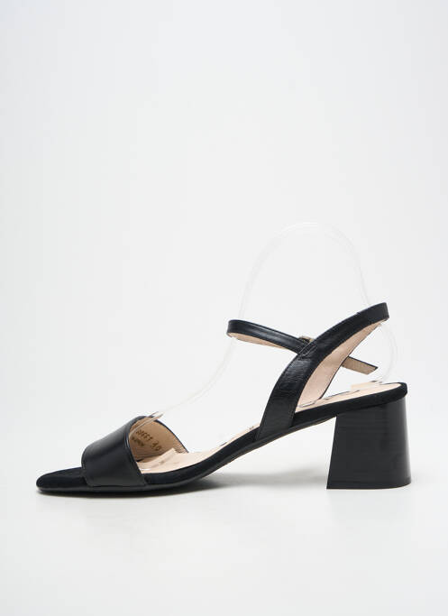 Sandales/nu pieds matière lisse talon de 4 à 6cm noir GADEA femme