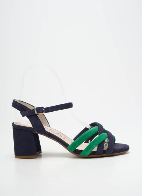 Sandales/nu pieds talon bottier talon de 4 à 6cm bleu GADEA femme