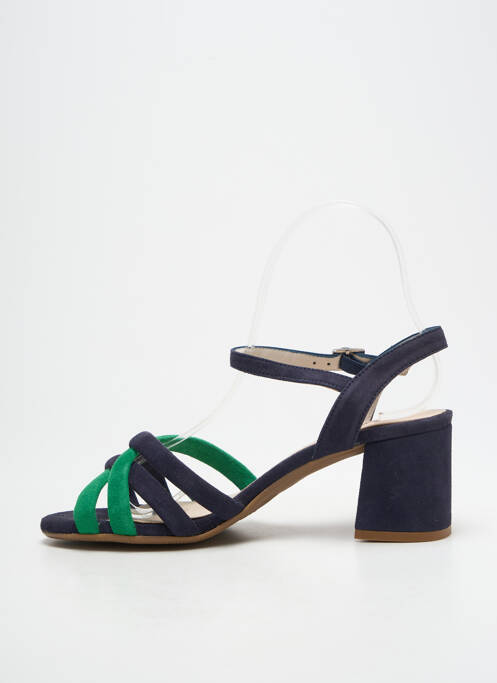 Sandales/nu pieds talon bottier talon de 4 à 6cm bleu GADEA femme