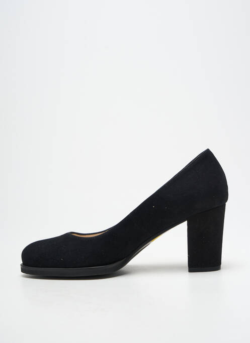Escarpins nubuck talon de 7 à 9cm noir GADEA femme