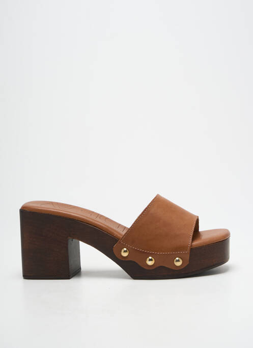 Mules/Sabots marron GADEA femme