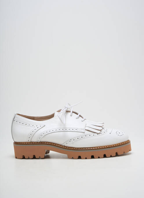 Derbies bout rond talon plat jusqu'à 3cm blanc GADEA femme