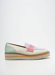 Mocassins matière lisse talon plat jusqu'à 3cm beige GADEA femme