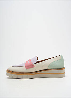 Mocassins bout rond talon plat jusqu'à 3cm beige GADEA femme